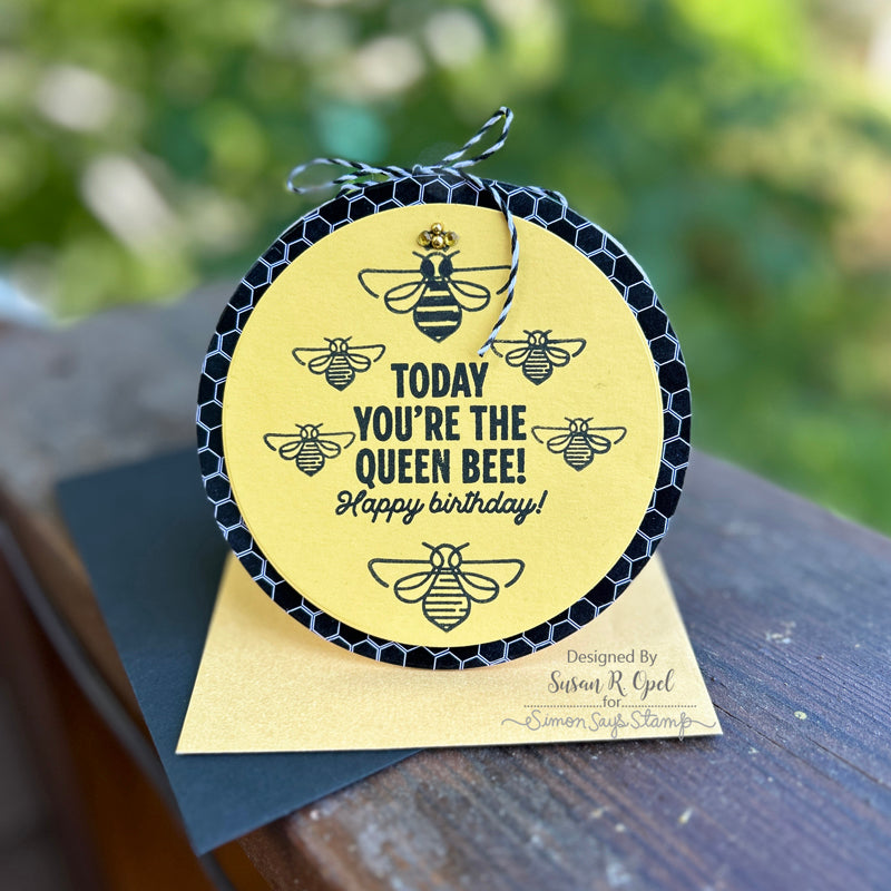 Simon Says Stamp Card Kit of the Month September 2023 Bee Happy ck0923 Birthday Card 