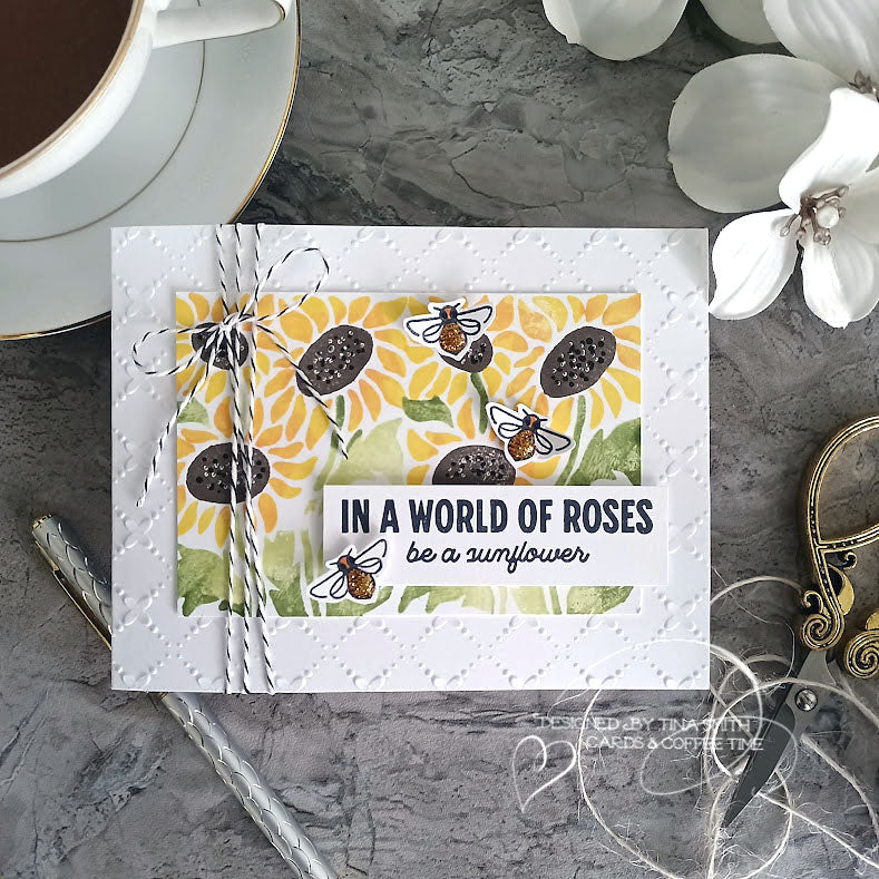 Simon Says Stamp Card Kit of the Month September 2023 Bee Happy ck0923 Be a Sunflower Card | color-code:ALT10