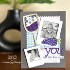 CZ Design Modern Scrapbook Wafer Dies czd261c Moments in Time Brother Birthday Card