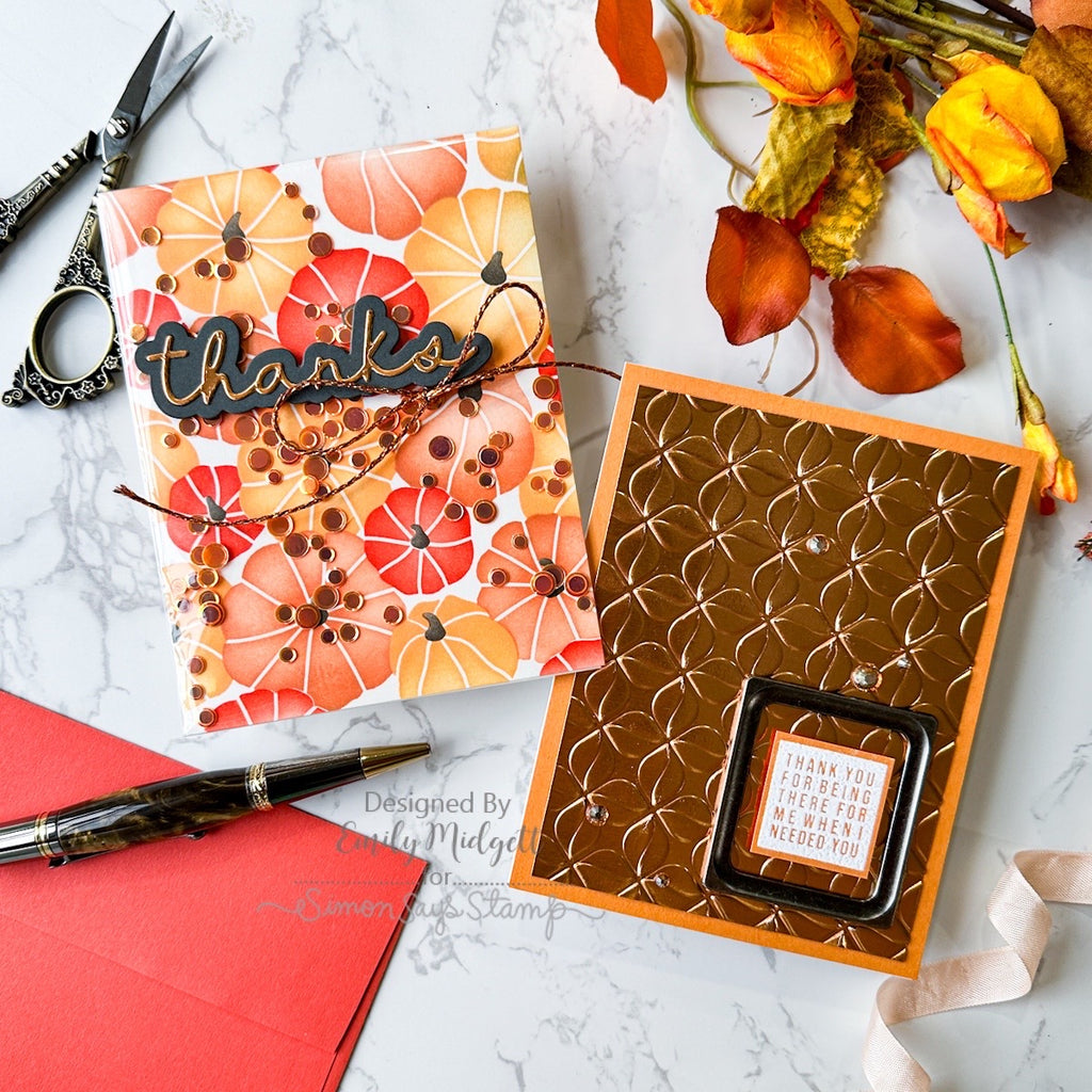 Simon Says Stamp Card Kit of the Month October 2025 Fall Vibes ck1025 Thank You Cards | color-code:ALT01