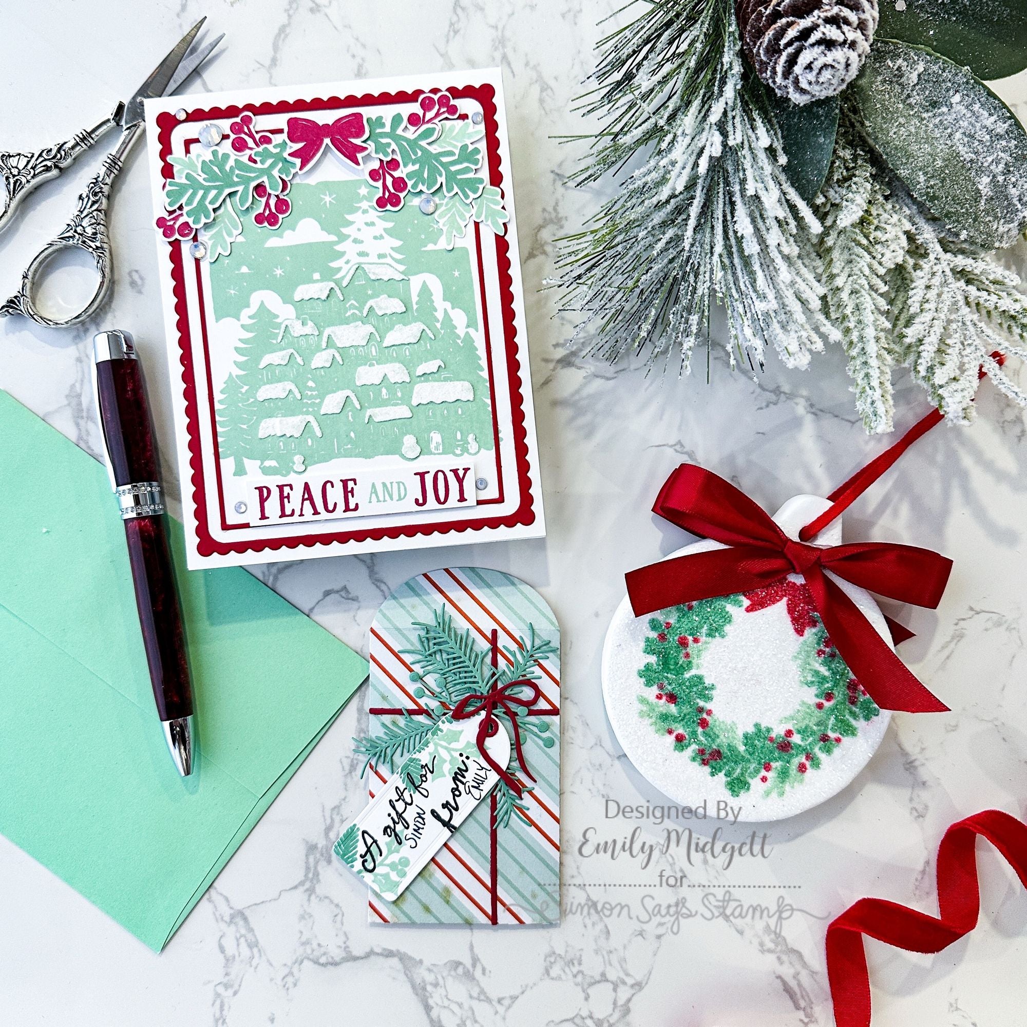 Simon Says Stamp Card Kit of the Month December 2025 Bright Christmas ck1225 Christmas Ensemble | color-code:ALT03