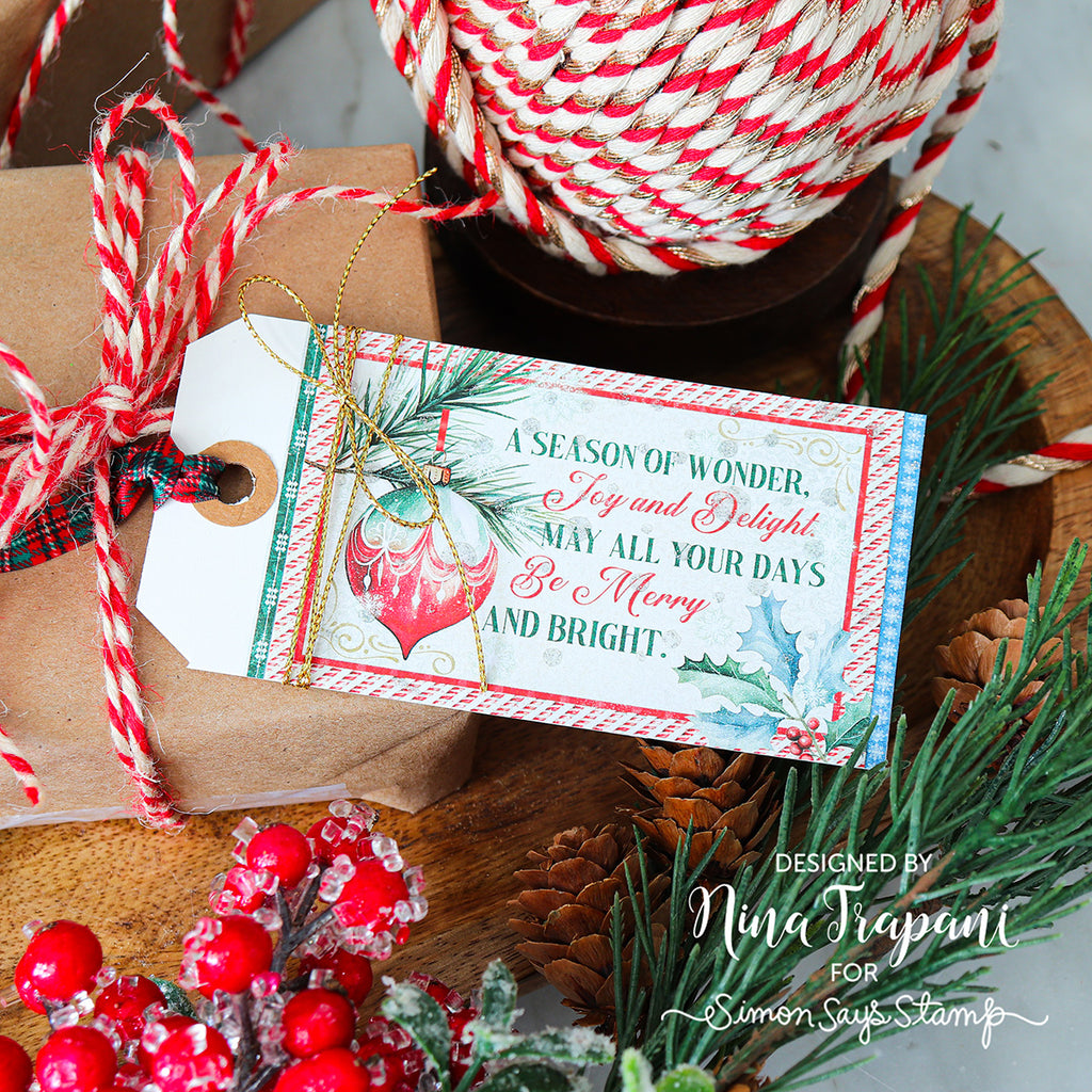 Limited Edition Simon Says Stamp Christmas Wrapped with Love Holiday Gift Giving Kit wwlgk25 Christmas Tag