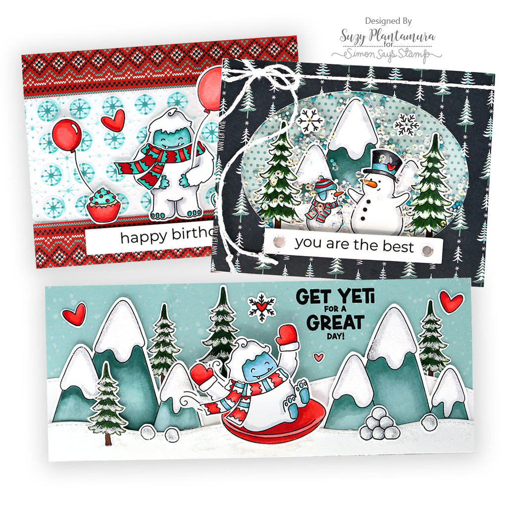 Simon Says Stamp Card Kit of the Month January 2025 Get Yeti ck0125 Yeti Cards | color-code:ALT01