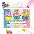 Simon Says Stamp Sweet Birthday Single Cupcake Wafer Dies 1096sdc Birthday Card | color-code:ALT05