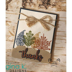 Gina K Designs THANKS AND SHADOW Dies die0260 bow