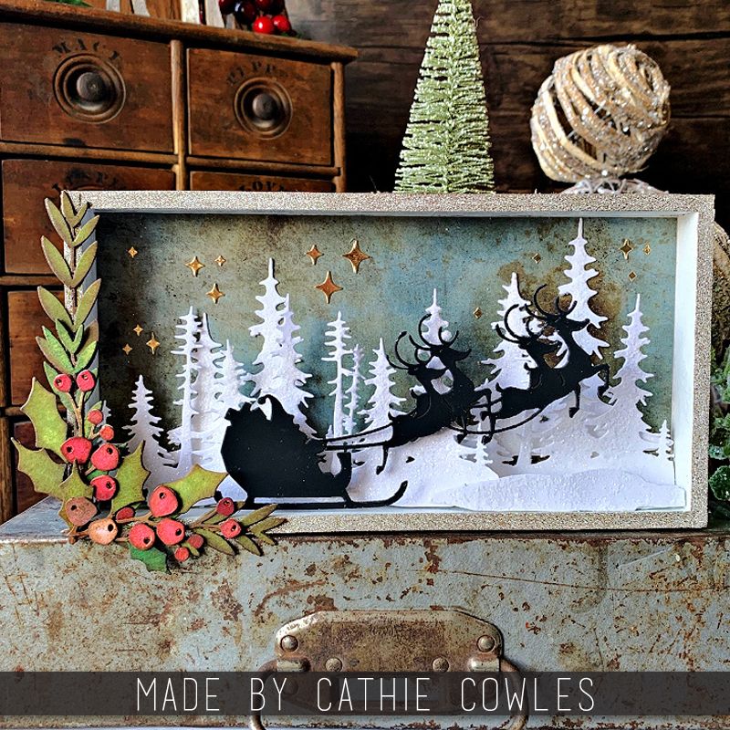 *Tim Holtz Sizzix Festive Gatherings Thinlits Dies 666333