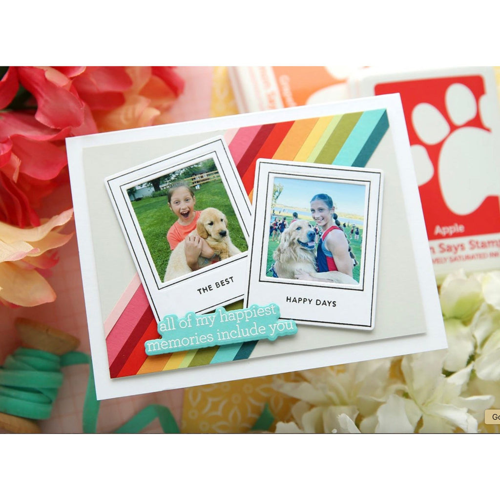 CZ Design Stamps and Dies Modern Scrapbook set981ms Family Card | color-code:ALT14