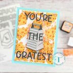 Trinity Stamps You're the Gratest Die Set tmd-273 Cheesy Encouragement Card