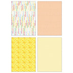 Honey Bee Let's Party 6 x 8.5 Paper Pad hbpa-054 Happy Birthday Sentiments Patterns Of Yellow