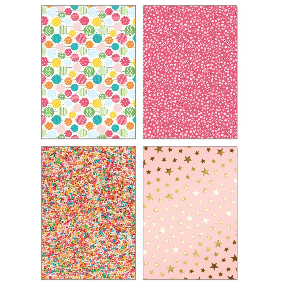 Honey Bee Let's Party 6 x 8.5 Paper Pad hbpa-054 Patterned Birthday Balloons