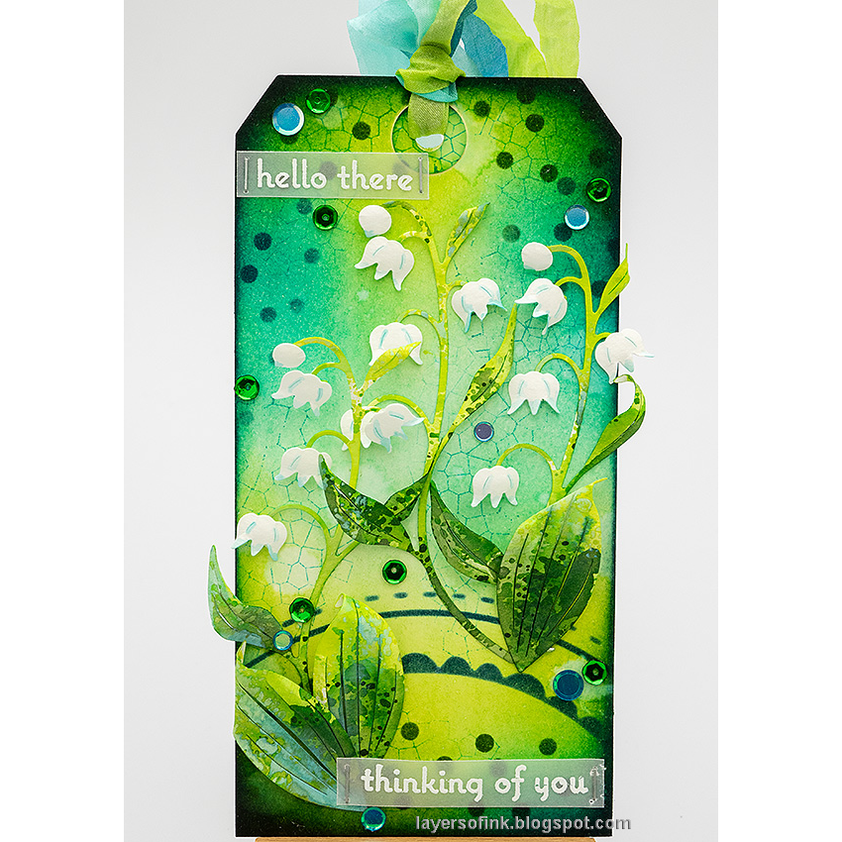 Simon Says Stamp Lily of the Valley Stem Wafer Dies s920 Sunny Vibes