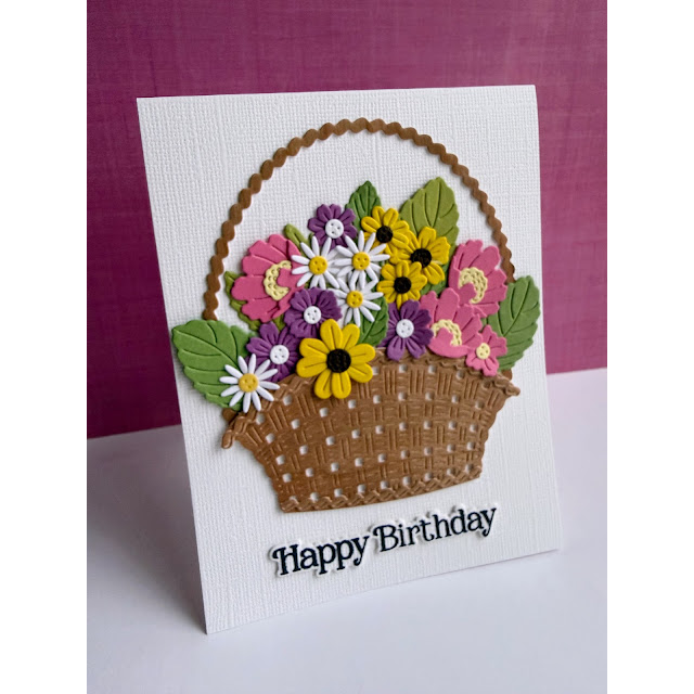 Simon Says Stamp Country Basket Bouquet Wafer Dies s1130 Beautiful Moments Birthday Card | color-code:ALT09