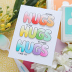 Simon Says Stamp Stencils Hugs to You 1071stc To Be Loved Hugs Card | color-code:ALT02