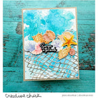 Honey Bee Netting A2 Cover Plate Die hbds-neta2c Sea You At The Beach Card