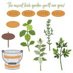 Honey Bee Lovey Layers Herb Garden Dies hbds-llhgrd Detailed Product View
