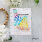 Honey Bee Lovely Layers Party Hat Dies hbds-llphat Birthday Party Card