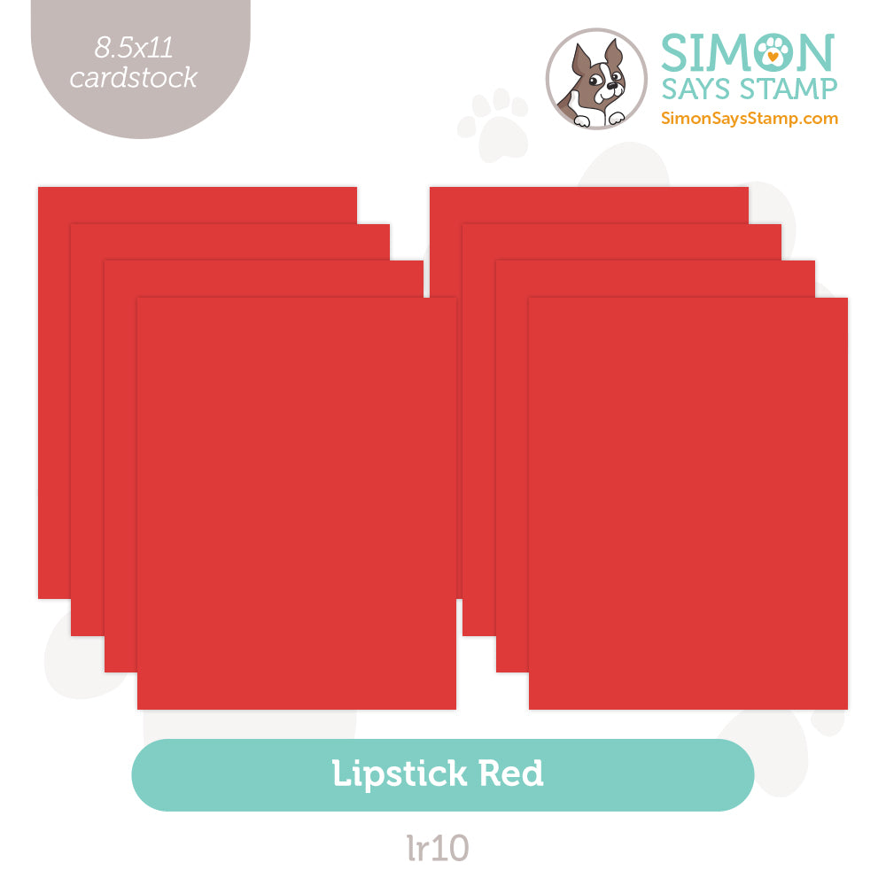 Simon Says Stamp Cardstock 100lb Lipstick Red LR10