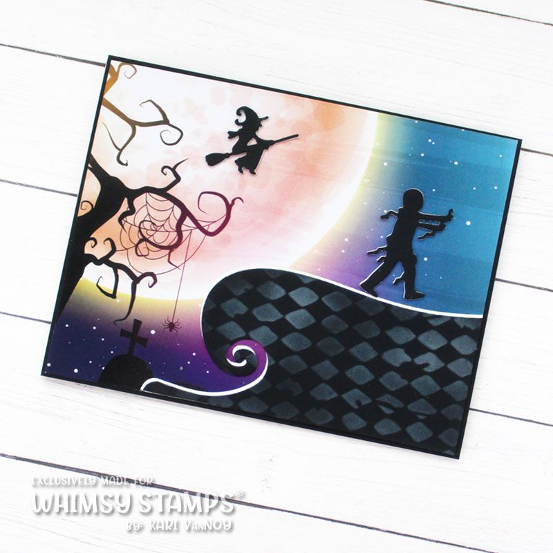 Whimsy Stamps Nightmare Die wsd221 witches night