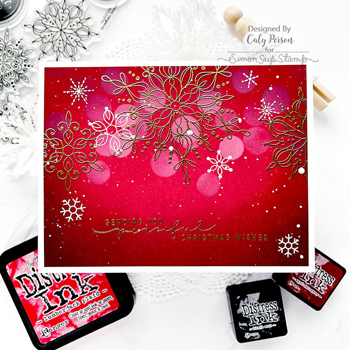 Simon Says Stamp Pigment Ink Pad WHITE INK039 Christmas Card | color-code:ALT03
