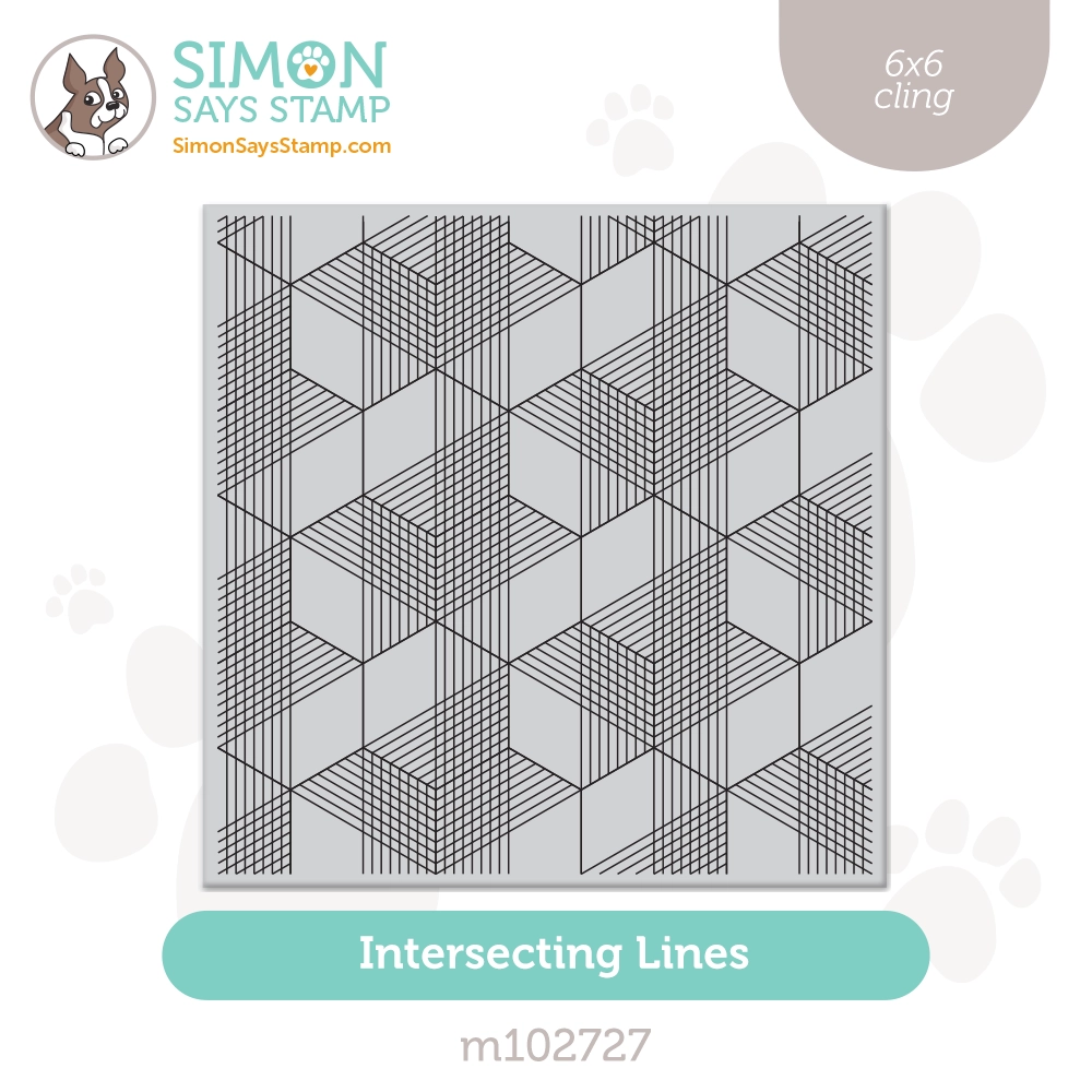 Simon Says Cling Stamp Intersecting Lines m102727 Stamptember