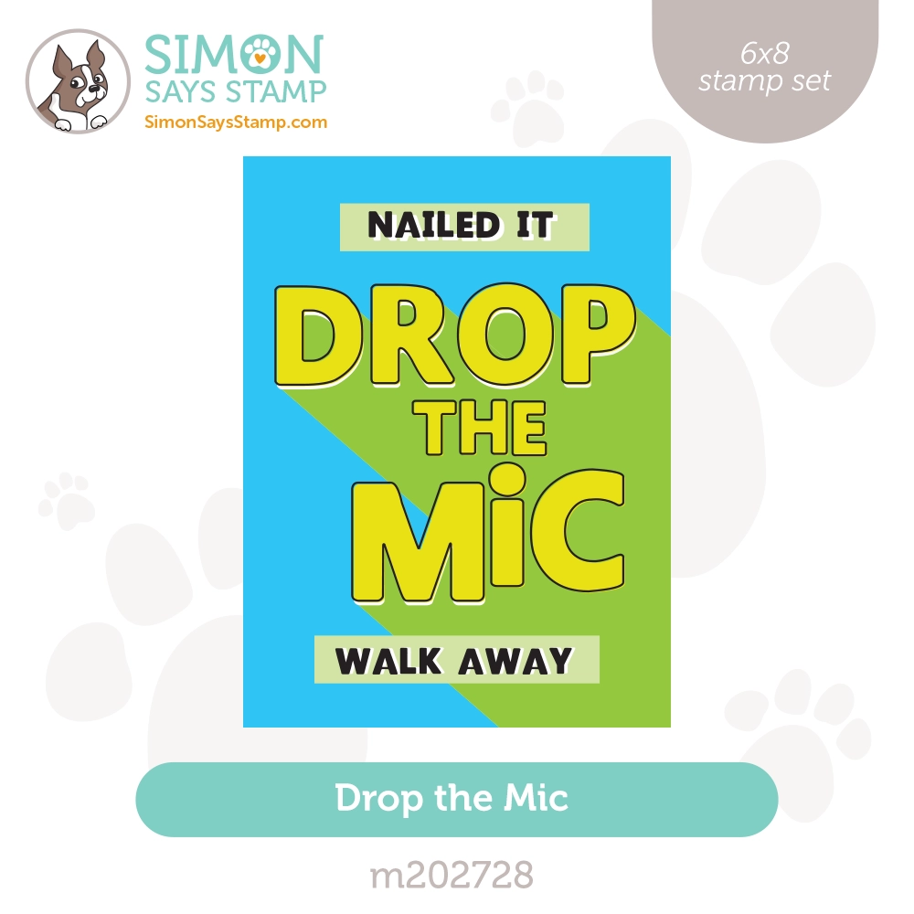 Simon Says Clear Stamps Drop The Mic m202728 Stamptember