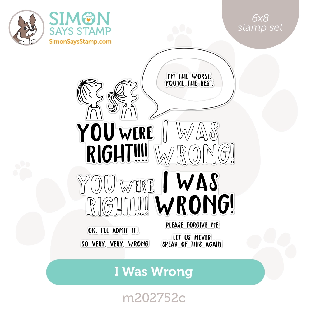 Simon Says Clear Stamps I Was Wrong m202752c Season Of Wonder