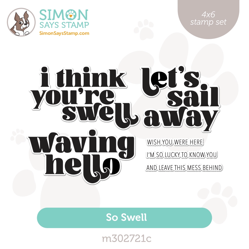 Simon Says Clear Stamps So Swell m302721c Just A Note