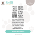 Simon Says Clear Stamps Plant Sentiments m302729 Just A Note