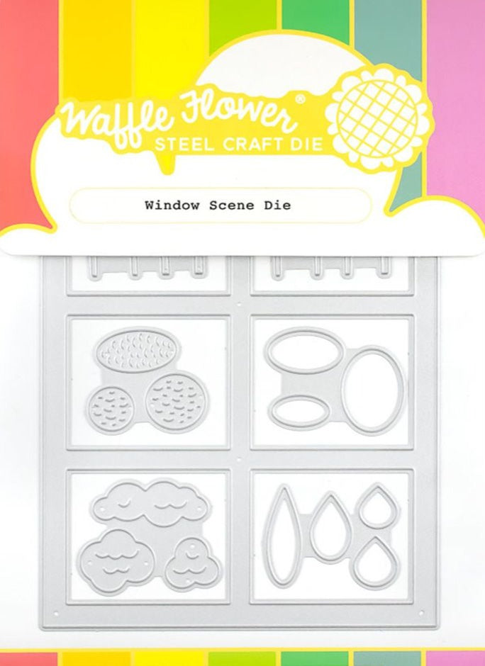 Waffle Flower Window Scene Dies 421294