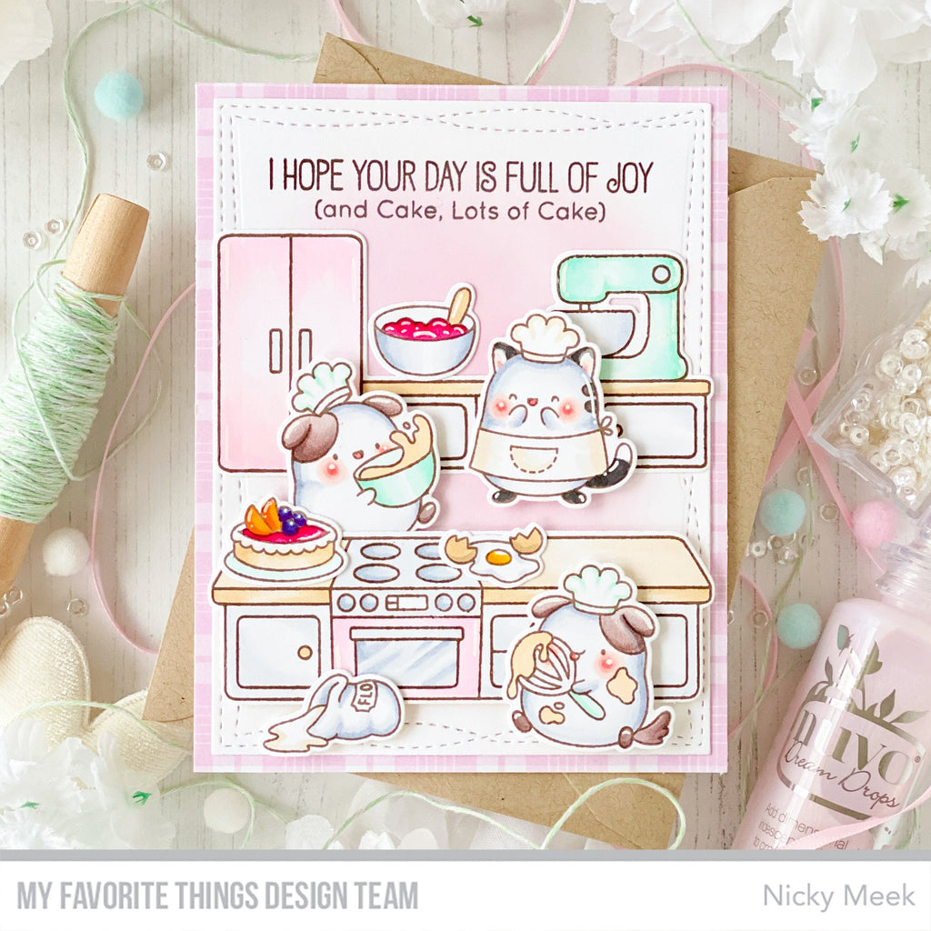 My Favorite Things Kitchen Cuties Clear Stamps and Dies Set Full of Joy