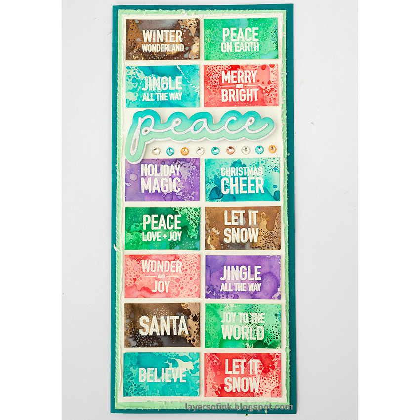 Simon Says Clear Stamps Plaque Slides Christmas 3240ssc Holiday Card | color-code:ALT04
