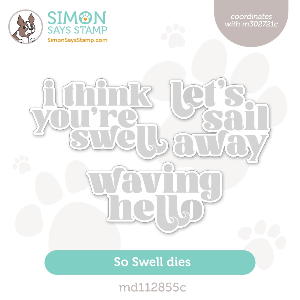 Simon Says Stamp So Swell Dies md112855c Just A Note