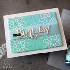 Simon Says Stamp Boho Medallion Wafer Die sssd112916 Boho Birthday Card