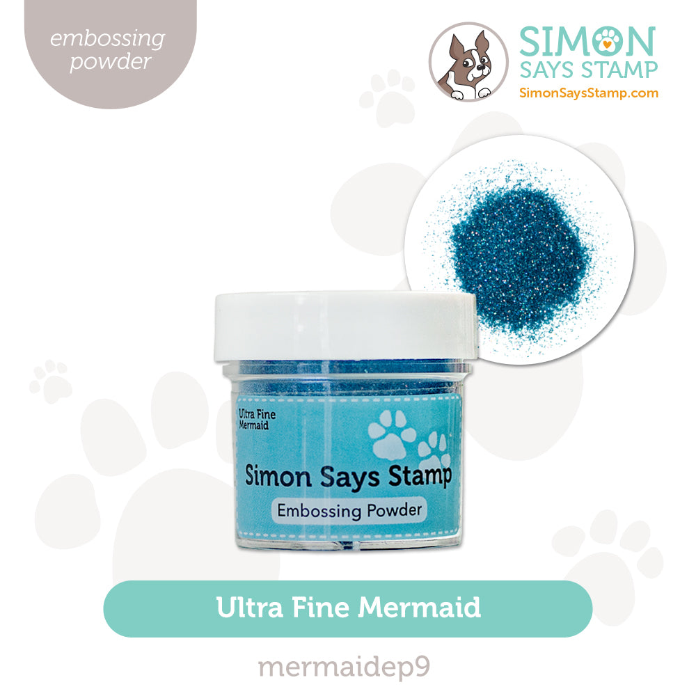 Simon Says Stamp EMBOSSING POWDER MERMAID Blue mermaidep9