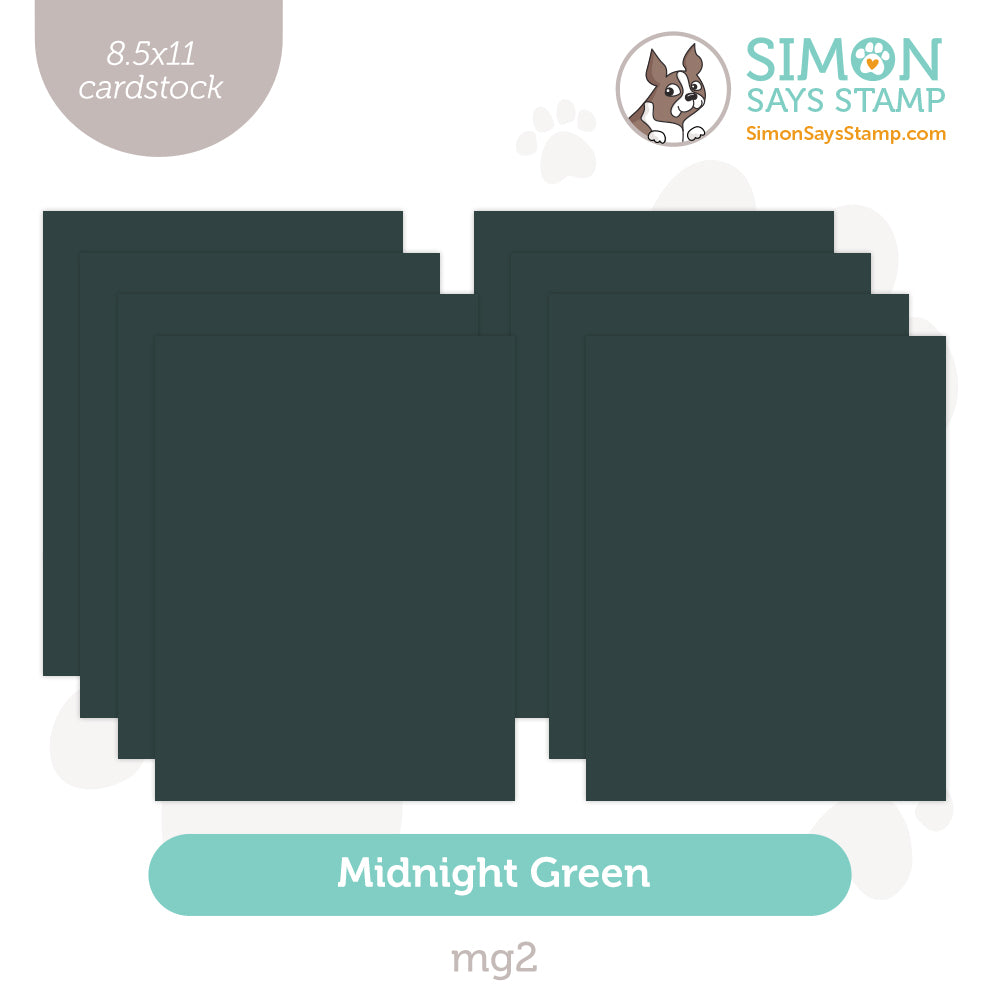 Simon Says Stamp Cardstock 100lb Midnight Green MG2