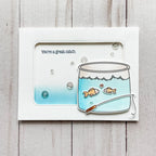 Avery Elle Clear Stamps Great Catch st-23-41 fishing pole