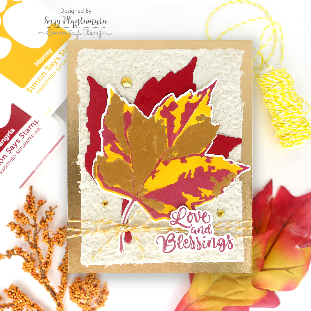 Simon Says Stamp Counting Blessings Wafer Dies 1503sdc Gratitude Card | color-code:ALT02