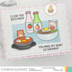 Mama Elephant Deckled Frames Creative Cuts Steel Dies cute pig
