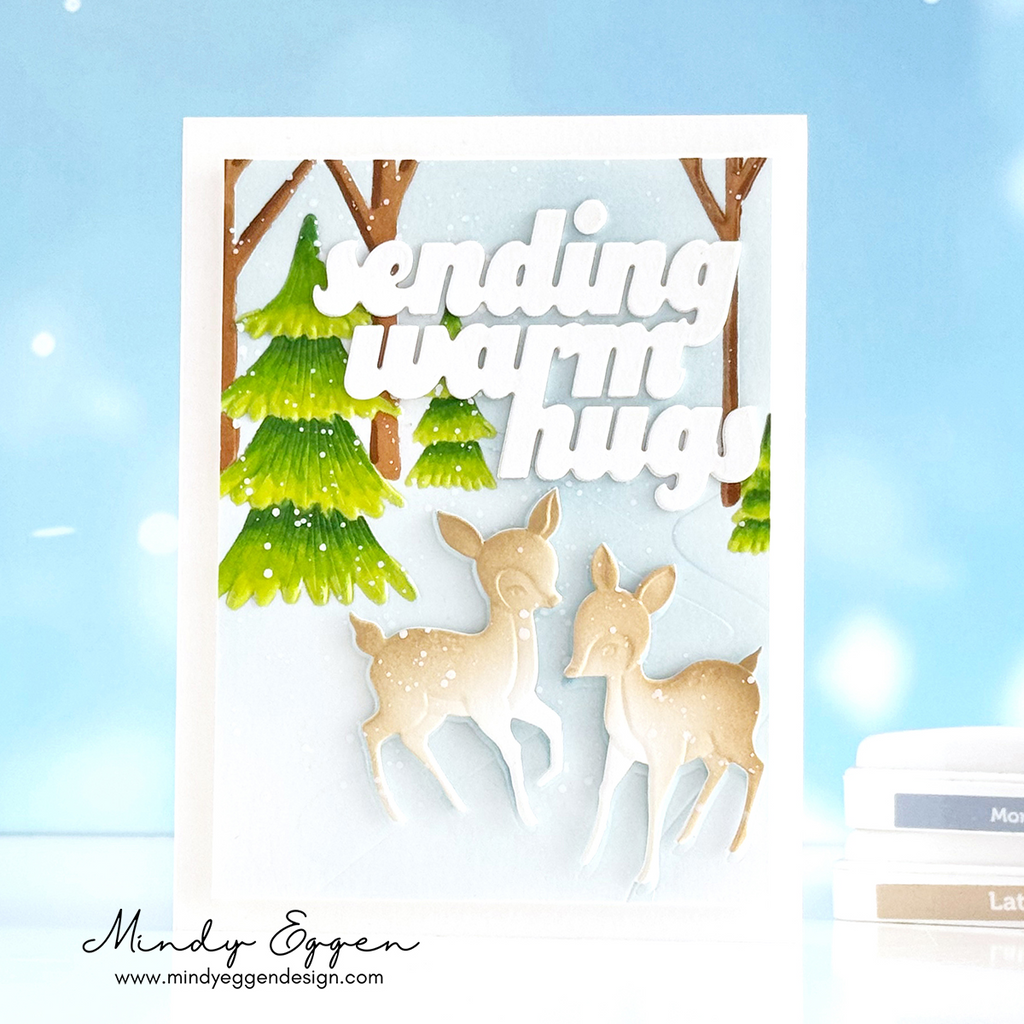 Simon Says Stamp Embossing Folder and Cutting Dies Fawn Surprise sfd551set Christmas Card | color-code:ALT04