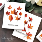 Simon Says Stamps and Dies Printmaking Leaves set1082pl Sugar and Spice Thanks Cards | color-code:ALT07