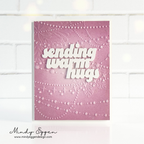 Simon Says Stamp Embossing Folder Draping Lights sf569 Hugs Card | color-code:ALT02