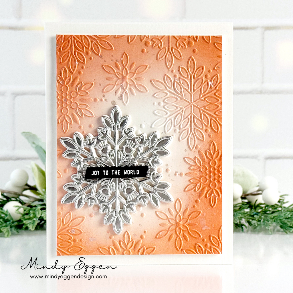 Simon Says Stamp Embossing Folder and Cutting Die Dazzle Snowflakes sfd570 DieCember Christmas Card | color-code:ALT09