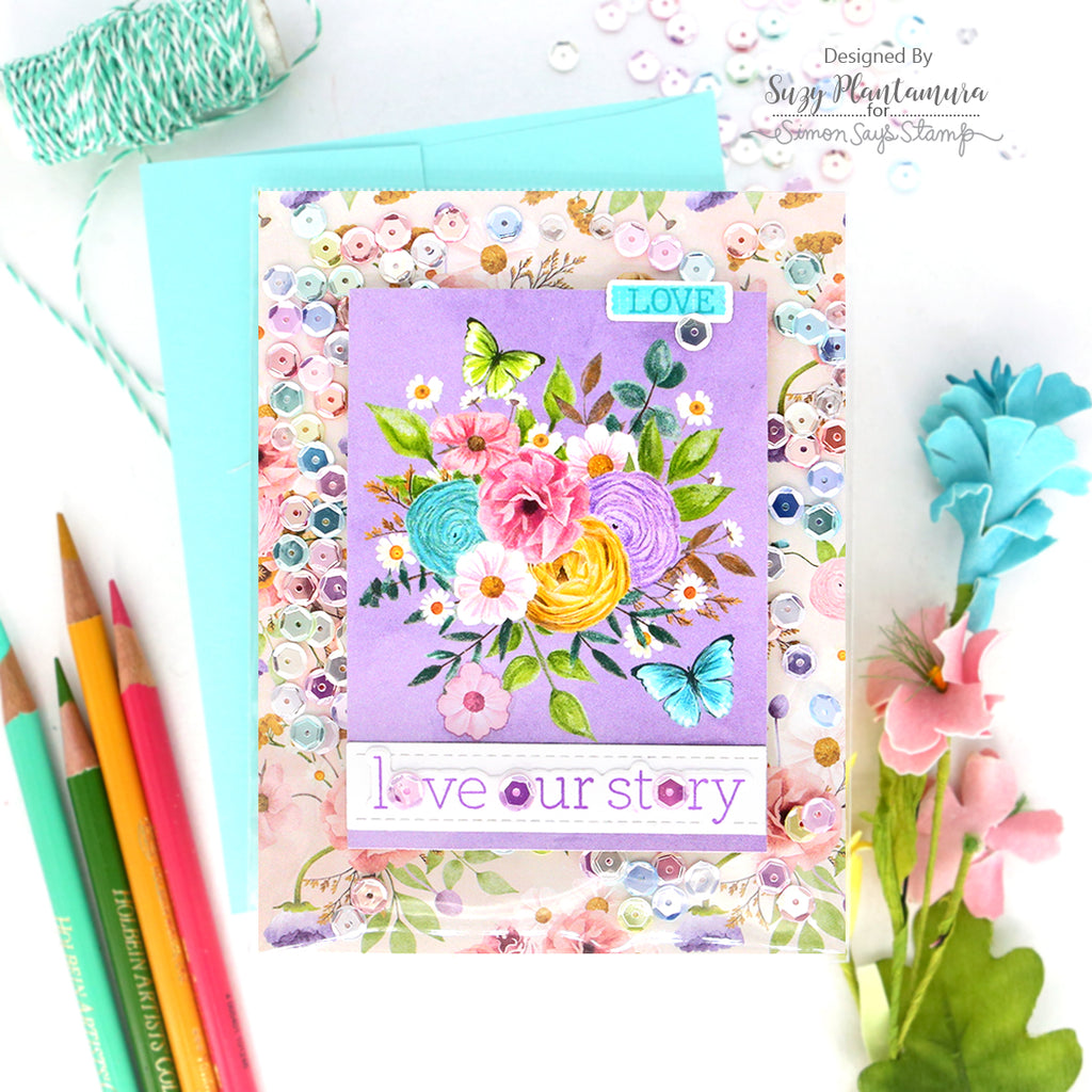 Simon Says Stamp Embellishment Mix Joyful Moments 0625jm Love Card | color-code:ALT01