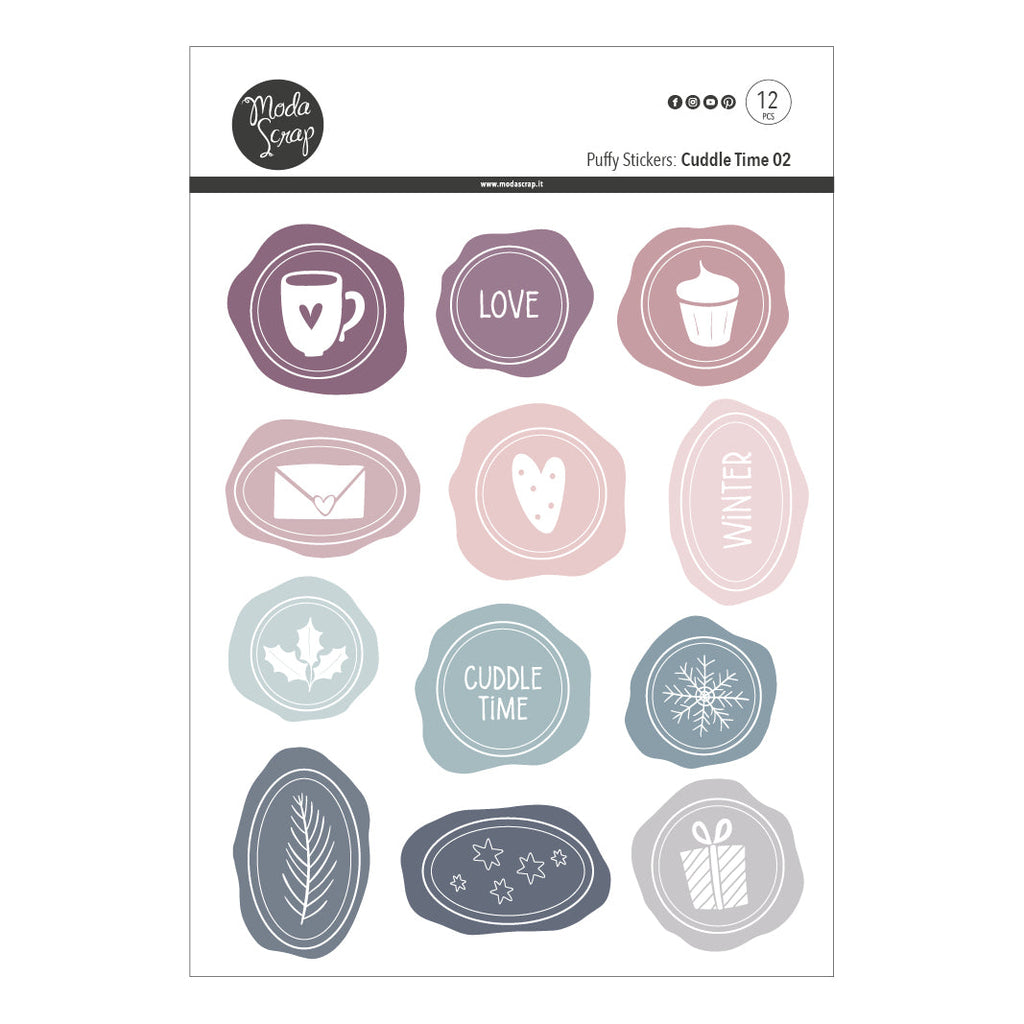 ModaScrap Cuddle Puffy Stickers 2 msps-002