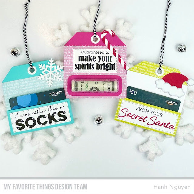 My Favorite Things Money Tag Gift Card Pocket Dies Die-Namics mft2652 Guaranteed to Make Your Spirits Bright | color-code:alt2