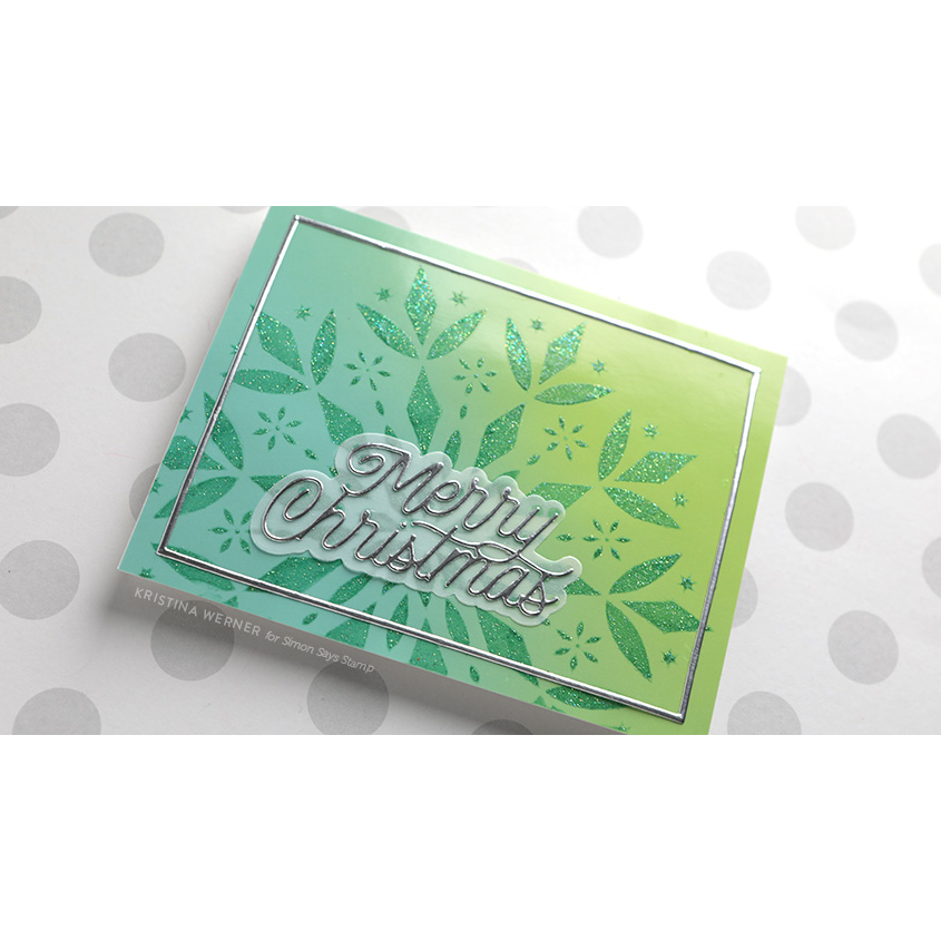 Simon Says Stamp Monoline Merry Christmas Wafer Dies sssd112887 All The Joy Christmas Card | color-code:ALT03