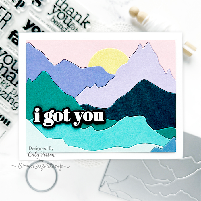 Simon Says Stamp Mountainous Cover Plate Wafer Dies sssd112838 Out Of This World Friend Card | color-code:ALT04