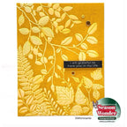 Simon Says Stamp Embossing Folder Mountainside Leaves sf313 Season Of Wonder Grateful Card