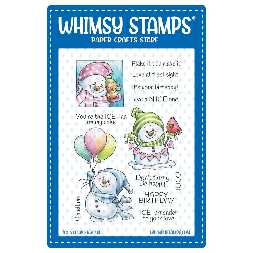 Whimsy Stamps Birthday Cool Clear Stamps c1430