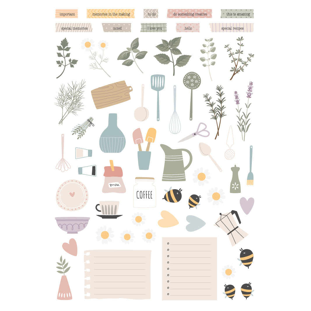 ModaScrap Herbs And Flowers Die Cuts msdc-028